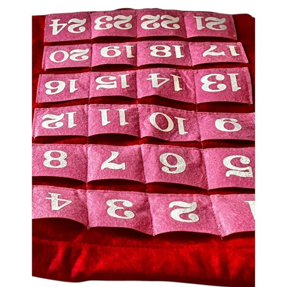 Sanrio Hello Kitty Felt Advent Calendar Walgreens 2014 23X9.5 Red Pink White - Picture 3 of 8
